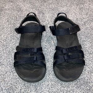 Black Teva Tirra sports sandals